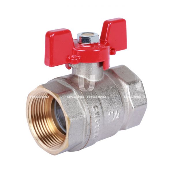 Кран шаровый Rommer RBV-0003-0110232, 1 1/4" ВР-ВР, стандартный, ручка-бабочка