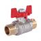 Кран шаровый Rommer RBV-0007-0410215, 1/2" НР-НР, стандартный, ручка-бабочка
