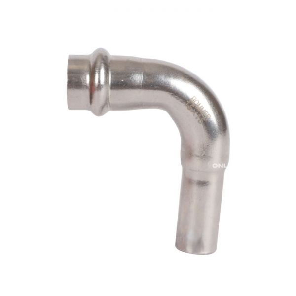 Угольник (угол) 90° однораструбный Rommer RSS-0002-000015, 15 мм, пресс-обжим