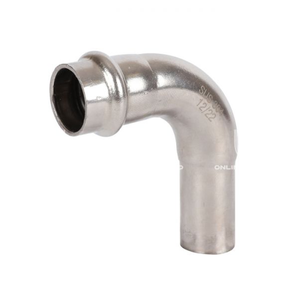 Угольник (угол) 90° однораструбный Rommer RSS-0002-000018, 18 мм, пресс-обжим