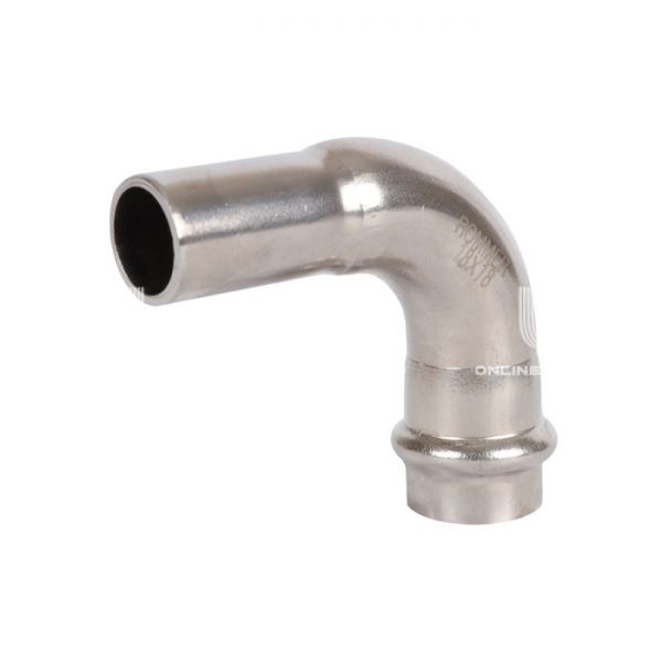 Угольник (угол) 90° однораструбный Rommer RSS-0002-000018, 18 мм, пресс-обжим