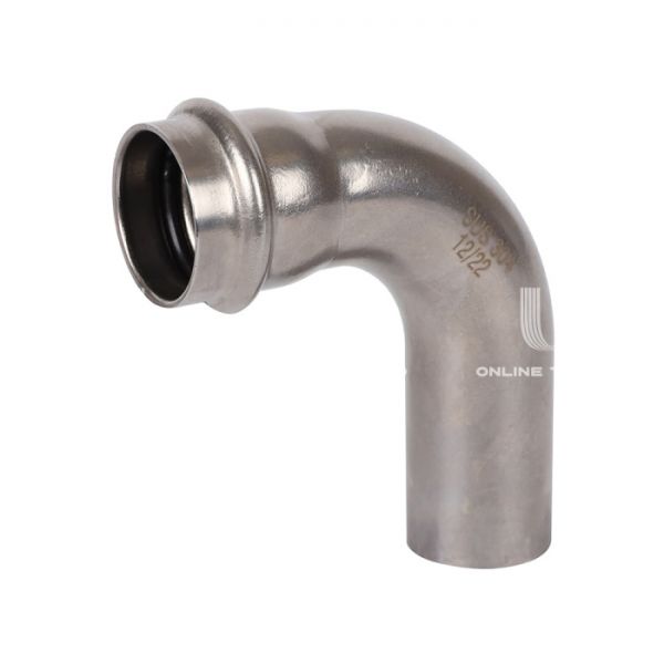 Угольник (угол) 90° однораструбный Rommer RSS-0002-000028, 28 мм, пресс-обжим