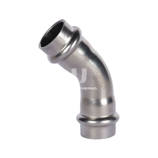 Угольник (угол) 45° двураструбный Rommer RSS-0005-000018, 18 мм, пресс-обжим