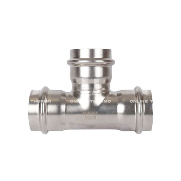 Тройник трераструбный равносторонний Rommer RSS-0013-000035, 35 мм, пресс-обжим