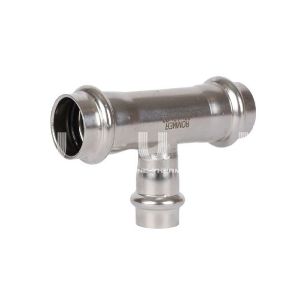 Тройник трераструбный переходной Rommer RSS-0014-221822, 22?18?22 мм, пресс-обжим