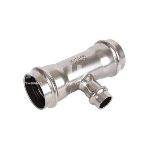 Тройник трераструбный переходной Rommer RSS-0014-351535, 35?15?35 мм, пресс-обжим