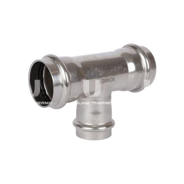 Тройник трераструбный переходной Rommer RSS-0014-352835, 35?28?35 мм, пресс-обжим