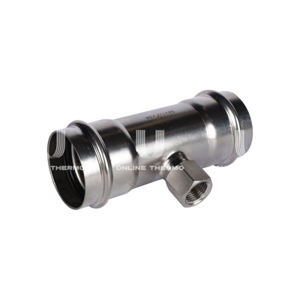 Тройник двураструбный переходной с внутренней резьбой Rommer RSS-0015-005412, 1/2"?54 мм, пресс-обжим