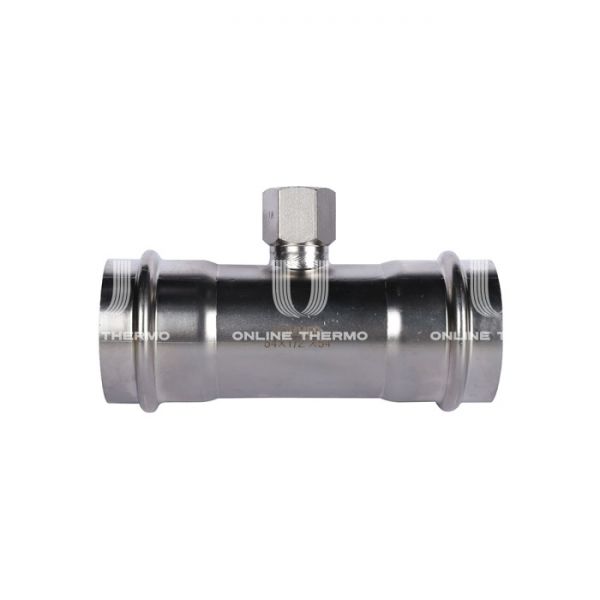 Тройник двураструбный переходной с внутренней резьбой Rommer RSS-0015-005412, 1/2"?54 мм, пресс-обжим