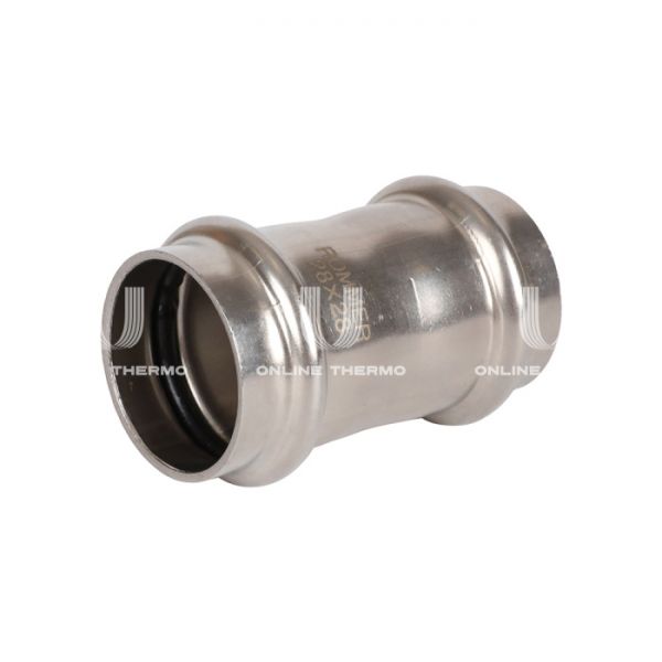 Муфта двураструбная равносторонняя Rommer RSS-0017-000028, 28 мм, пресс-обжим