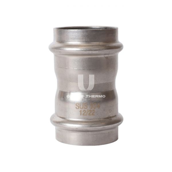 Муфта двураструбная равносторонняя Rommer RSS-0017-000035, 35 мм, пресс-обжим