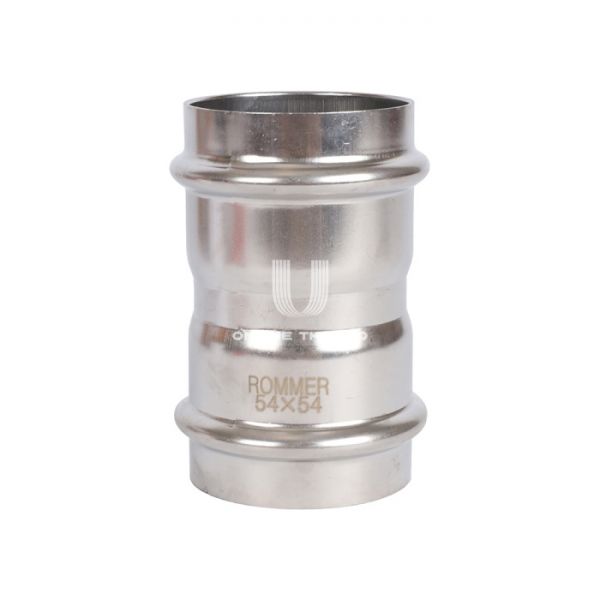 Муфта двураструбная равносторонняя Rommer RSS-0017-000054, 54 мм, пресс-обжим