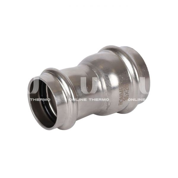 Муфта двураструбная переходная Rommer RSS-0018-003528, 35?28 мм, пресс-обжим
