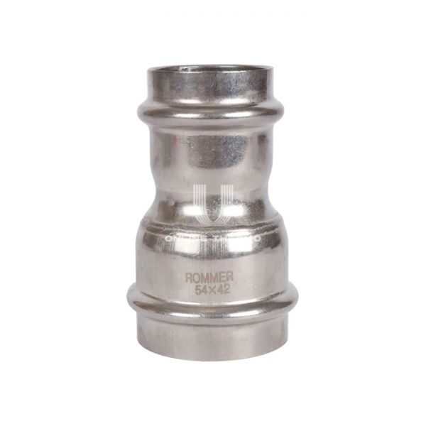 Муфта двураструбная переходная Rommer RSS-0018-005442, 54?42 мм, пресс-обжим