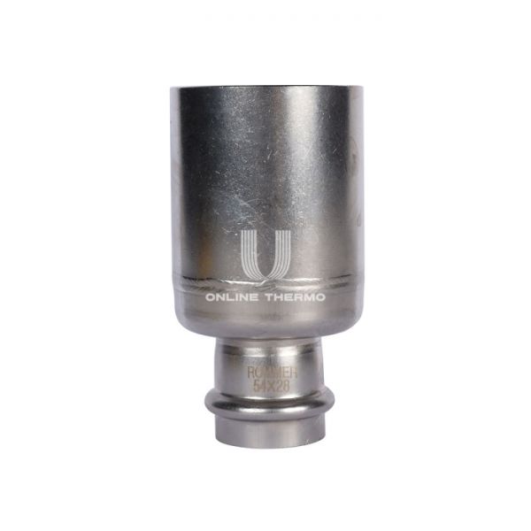 Муфта однораструбная переходная Rommer RSS-0020-005428, 54?28 мм, пресс-обжим