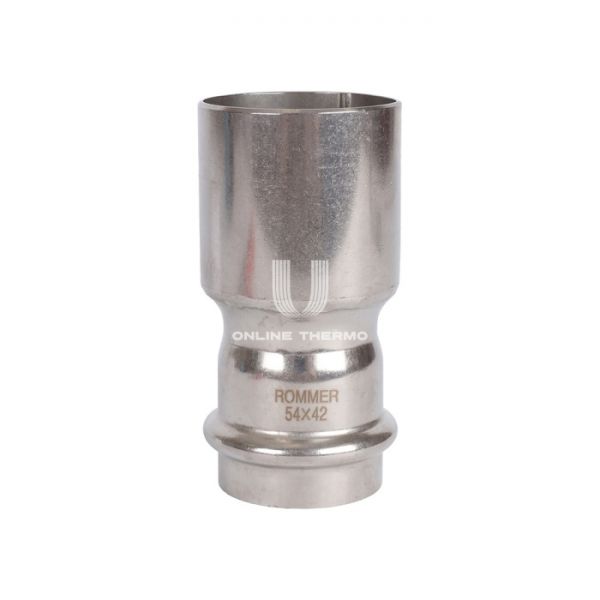 Муфта однораструбная переходная Rommer RSS-0020-005442, 54?42 мм, пресс-обжим