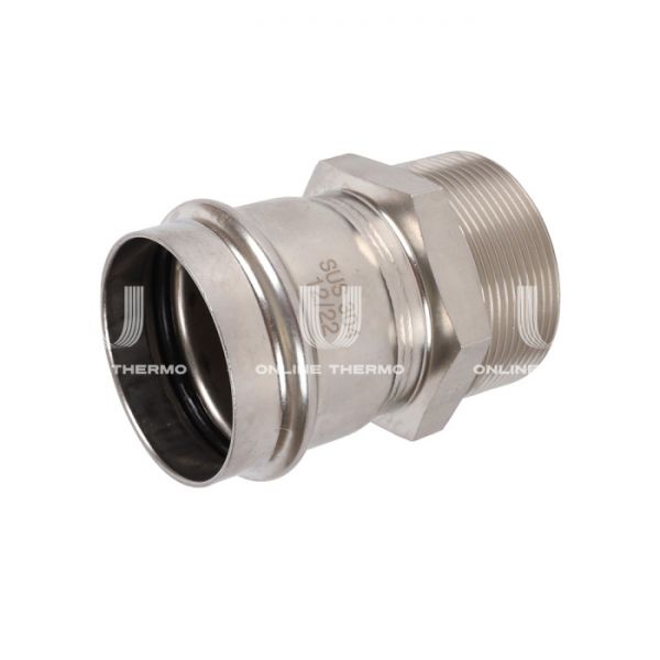 Переходник однораструбный с внутренней резьбой Rommer RSS-0021-000542, 2"?54 мм, пресс-обжим