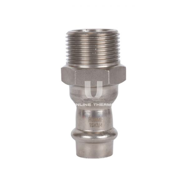Переходник однораструбный с внутренней резьбой Rommer RSS-0021-001534, 3/4"?15 мм, пресс-обжим