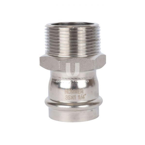 Переходник однораструбный с внутренней резьбой Rommer RSS-0021-035114, 1 1/4"?35 мм, пресс-обжим