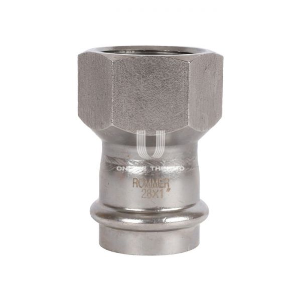 Переходник однораструбный с внутренней резьбой Rommer RSS-0022-000281, 1"?28 мм, пресс-обжим