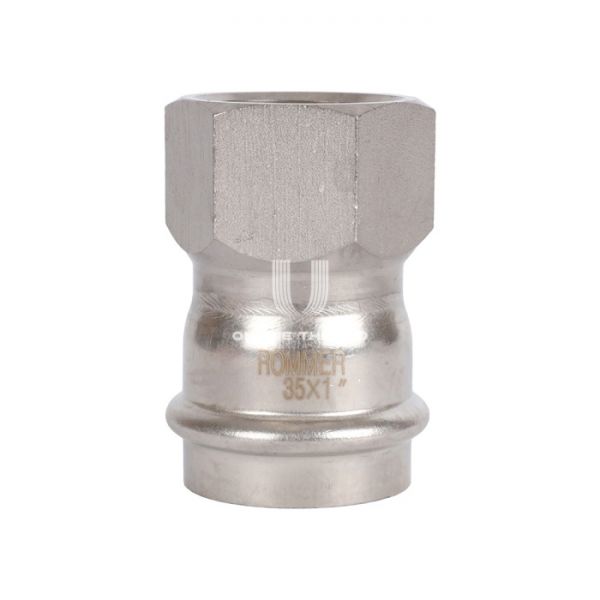 Переходник однораструбный с внутренней резьбой Rommer RSS-0022-000351, 1"?35 мм, пресс-обжим