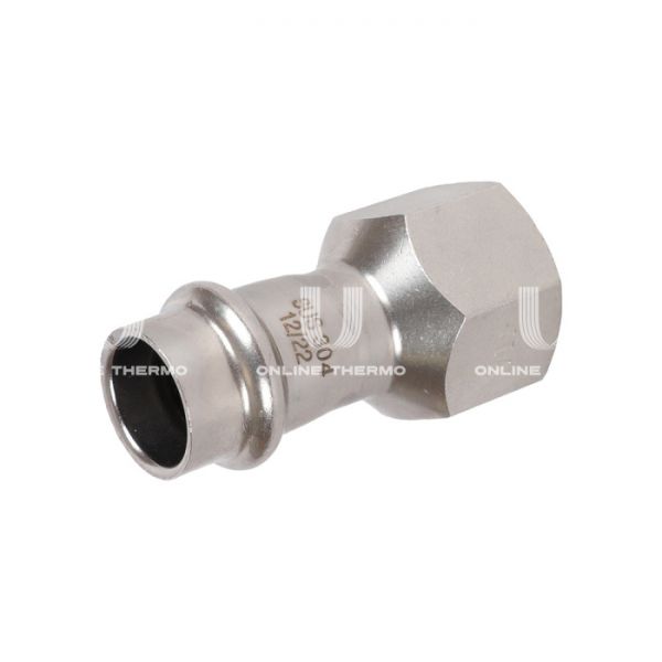 Переходник однораструбный с внутренней резьбой Rommer RSS-0022-001512, 1/2"?15 мм, пресс-обжим