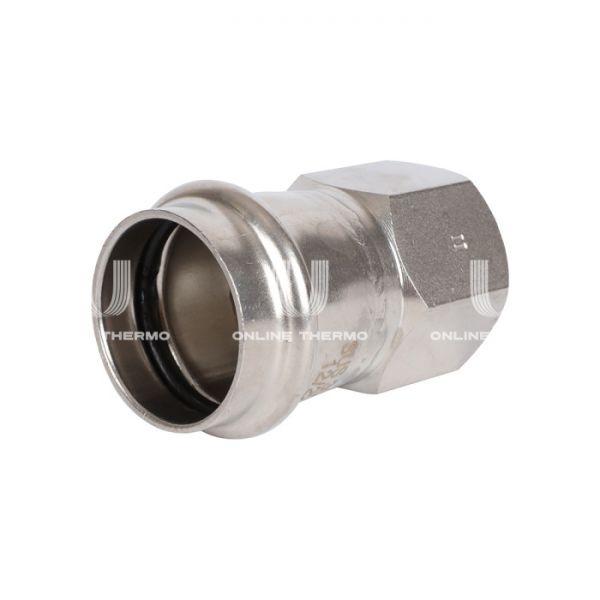 Переходник однораструбный с внутренней резьбой Rommer RSS-0022-002834, 3/4"?28 мм, пресс-обжим