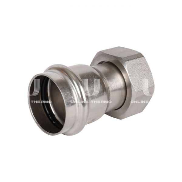 Переходник однораструбный с накидной гайкой Rommer RSS-0026-042112, 1 1/2"?42 мм, пресс-обжим