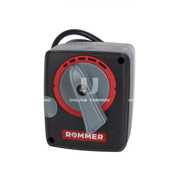 Пропорциональный сервопривод Rommer RVM-0005-024001, 24 В, 90°, 60/120 с, 0-10В, 1 м