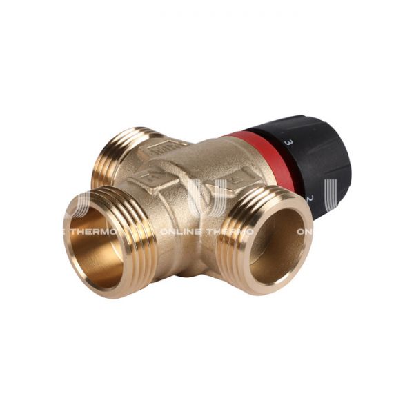 Термостатический смесительный клапан Rommer RVM-0132-166025 НР 1", Kvs 1.6, PN5, 35-60°C