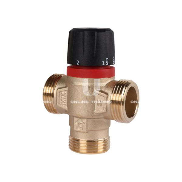 Термостатический смесительный клапан Rommer RVM-0231-254325 НР 1", Kvs 2.5, PN5, 20-43°C