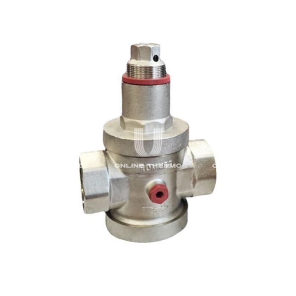 Редуктор давления Rommer RVS-0008-000015, 1/2", PN25, поршневой, с присоединением к манометру