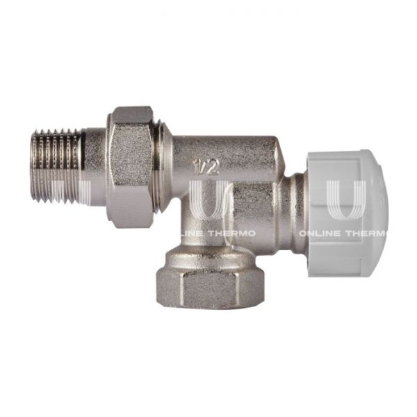 Комплект термостатический осевой с запорным угловым клапаном Royal Thermo RTE 07.011 (НС-1442892), DN15 1/2" ВР-НР, без преднастройки
