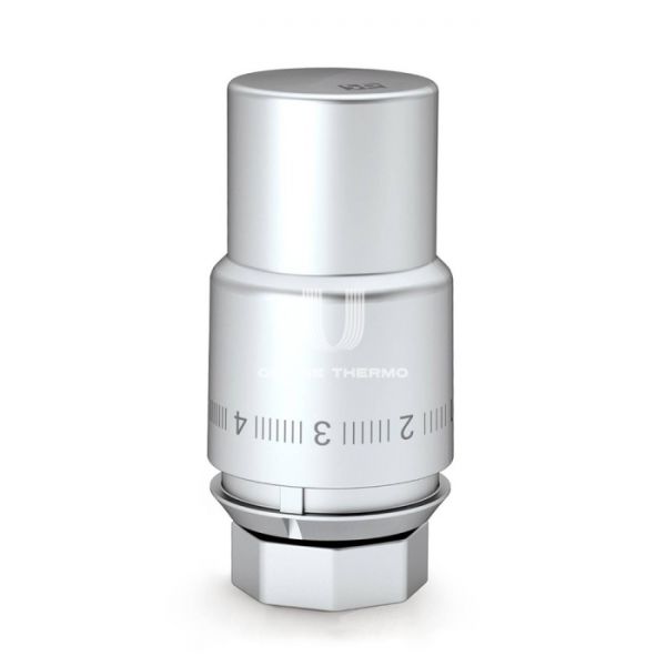 Термостатическая головка (термостат) Royal Thermo Design RTO 07.0014, жидкостная, М30х1.5, матовый хром