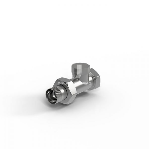 Запорный радиаторный клапан (вентиль) ручной регулировки Royal Thermo RTO 50.008 3/4" ВР-НР, прямой