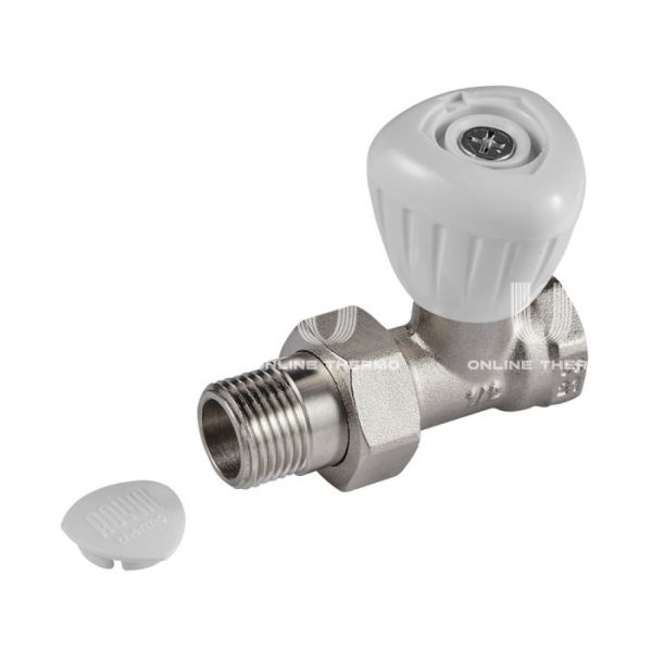 Комплект радиаторных прямых клапанов ручной регулировки Royal Thermo RTO 50.009 1/2" ВР-НР, 2 шт.