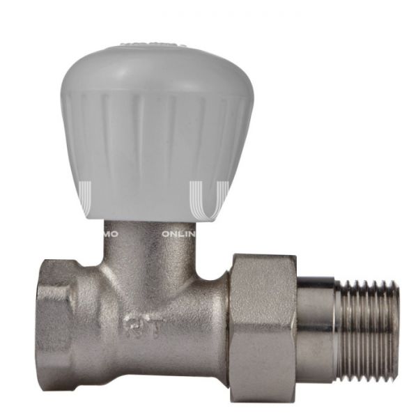 Комплект радиаторных прямых клапанов ручной регулировки Royal Thermo RTO 50.009 1/2" ВР-НР, 2 шт.