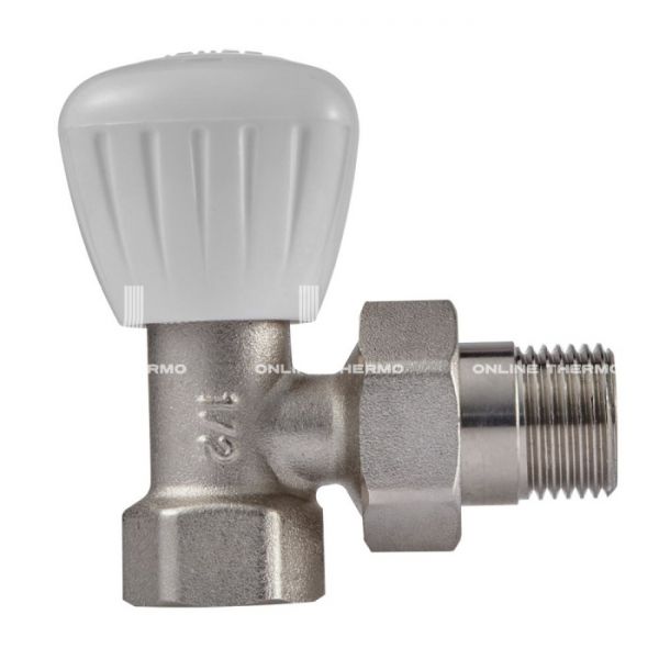 Комплект радиаторных угловых клапанов ручной регулировки Royal Thermo RTO 50.011 1/2" ВР-НР, 2 шт.