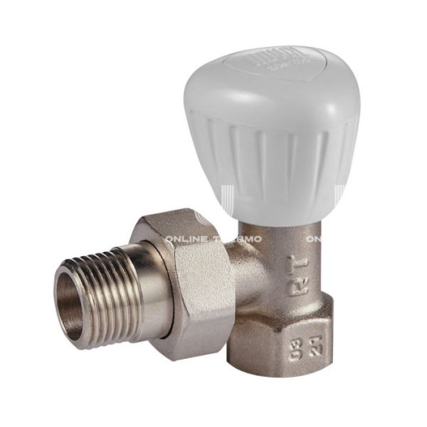 Комплект радиаторных угловых клапанов ручной регулировки Royal Thermo RTO 53.011 3/4" ВР-НР, 2 шт.