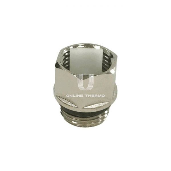 Отсекающий клапан SantechSystems для автоматического воздухоотводчика 1/2" НР, никелированный