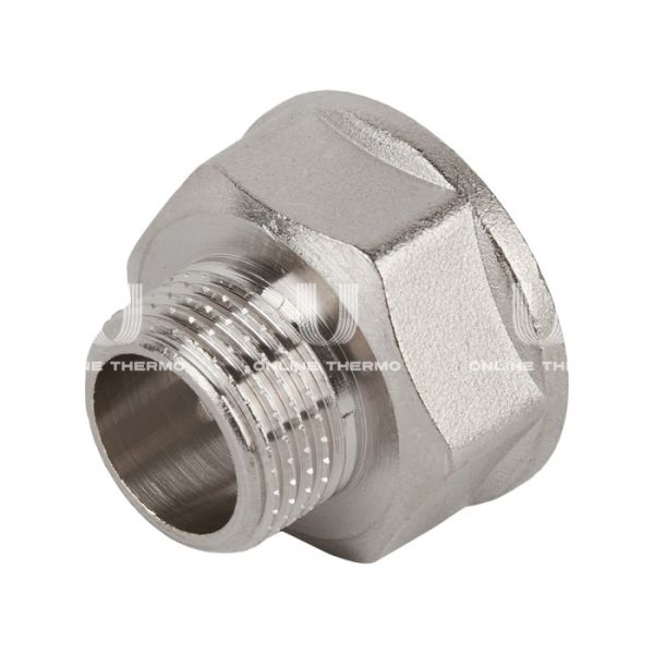 Переходник с внутренней и наружной резьбой SantechSystems ВР-НР 3/4"×1/2", никелированный