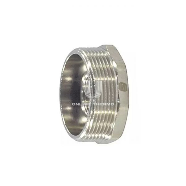 Футорка с внутренней и наружной резьбой SantechSystems ВР-НР 1"×1/2", никелированная
