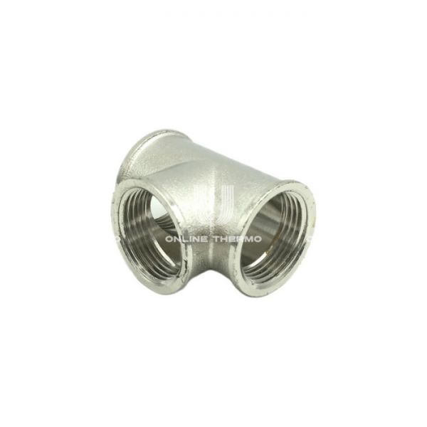 Тройник равносторонний с внутренней резьбой SantechSystems ВР 2", никелированный