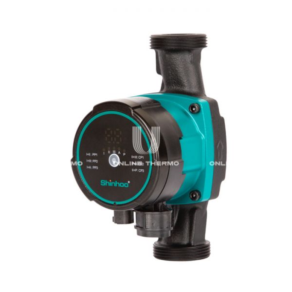 Насос циркуляционный Shinhoo MASTER S 25-4 71111002, с гайками, база 180 мм
