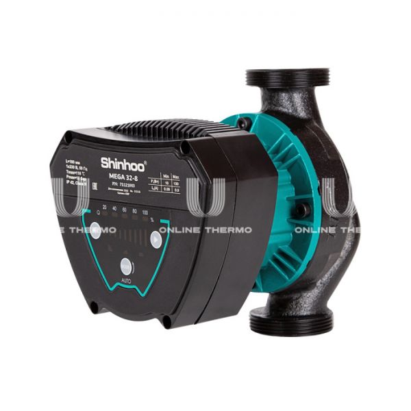 Насос циркуляционный Shinhoo MEGA 32-8 71121003, с гайками, база 180 мм