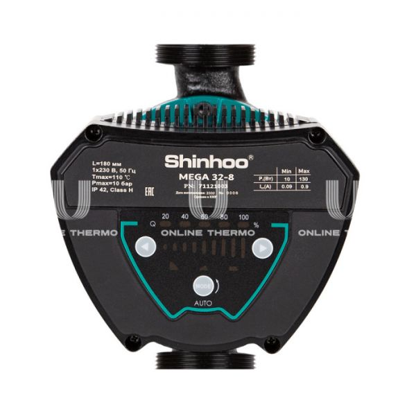 Насос циркуляционный Shinhoo MEGA 32-8 71121003, с гайками, база 180 мм