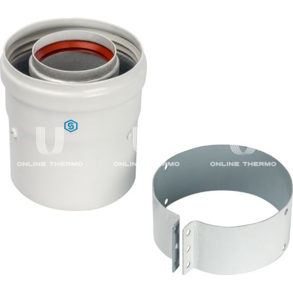 Элемент дымохода Stout DN60/100 адаптер для котла верт. коакс. (совместимый с Vaillant, Protherm NEW)