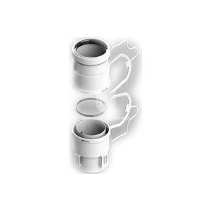 Элемент дымохода Stout конденсац. к-т адаптеров для гибкой трубы DN80