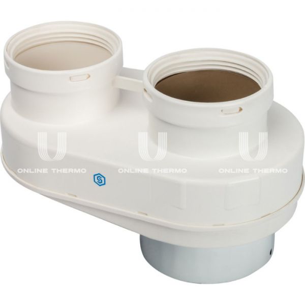 Элемент дымохода Stout DN80/80 адаптер для подкл. разд. труб (совм. Vaillant,Ptotherm New ) PP-Ryton