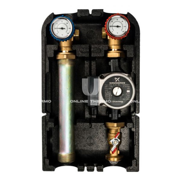 Насосная группа Stout SDG-0001-002502 прямая DN 25 (1") прямая, с насосом Grundfos UPSO 25-65